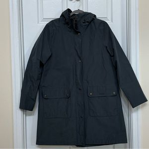 Barbour Ashover Waterproof Hooded Raincoat in Isle Green